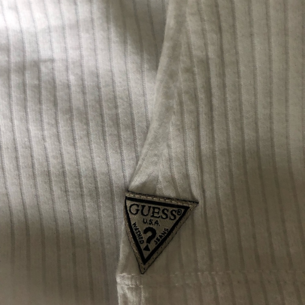 GUESS White Ribbed Top - Picture 5 of 7